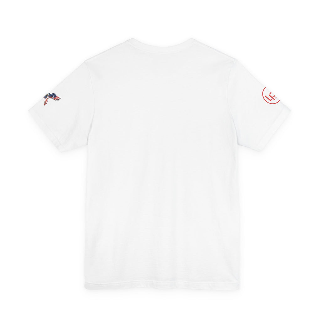 Patriotic Eagle Logo Tee | vintage Americana, retro diner shirt