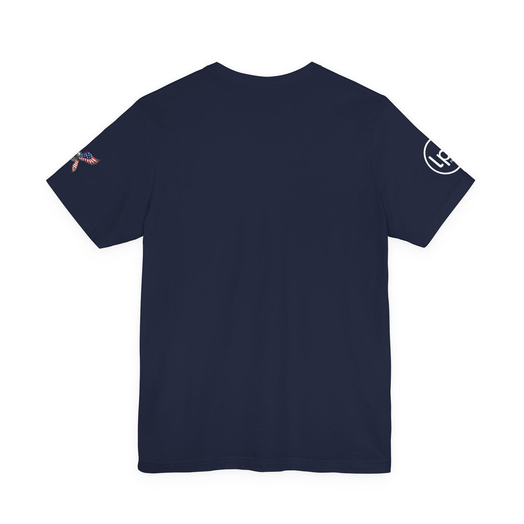 Patriotic Eagle Logo Tee | vintage Americana, retro diner shirt