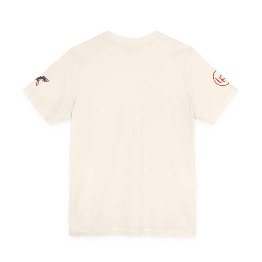 Patriotic Eagle Logo Tee | vintage Americana, retro diner shirt