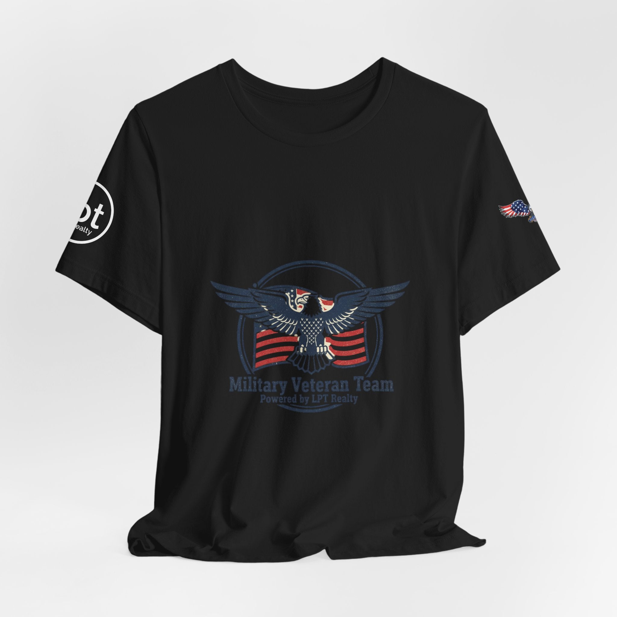 Patriotic Eagle Logo Tee | vintage Americana, retro diner shirt