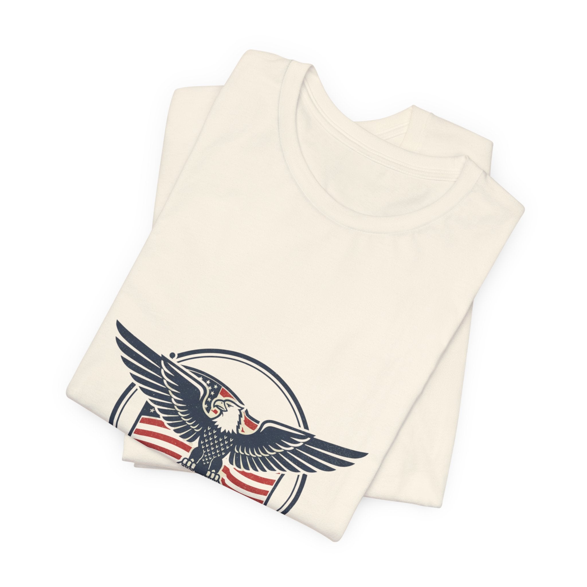 Patriotic Eagle Logo Tee | vintage Americana, retro diner shirt